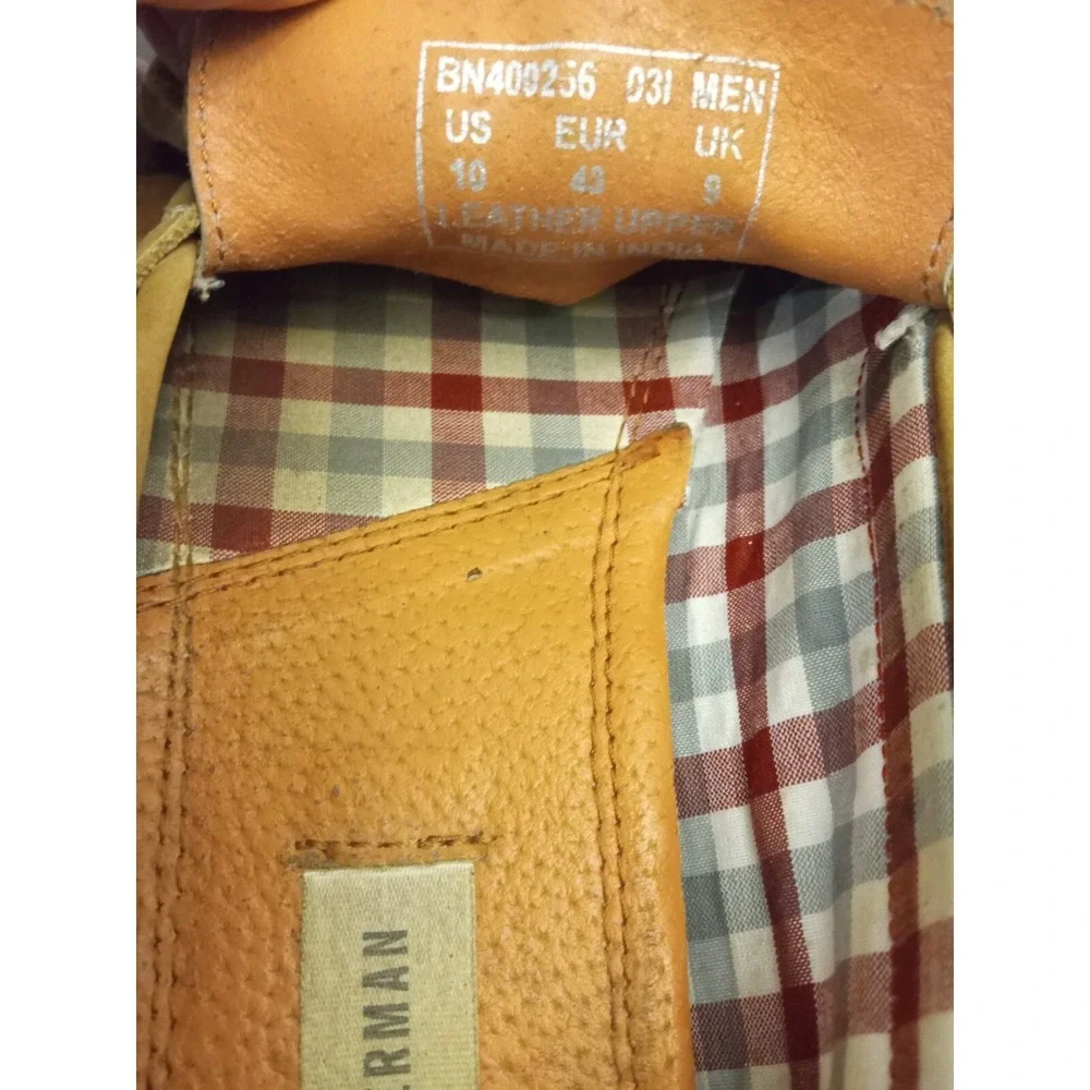 Size 10-‎ Ben Sherman Boat Shoes BN 400256 031 Brown Leather